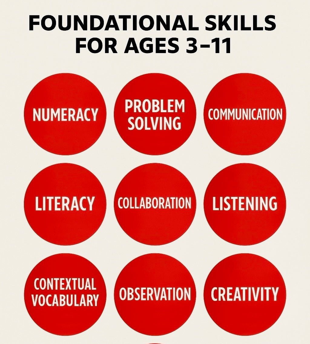 Foundational Skills for Ages 3–11: A Parent’s Guide to Building Brighter Futures - Unbox By Launchspace