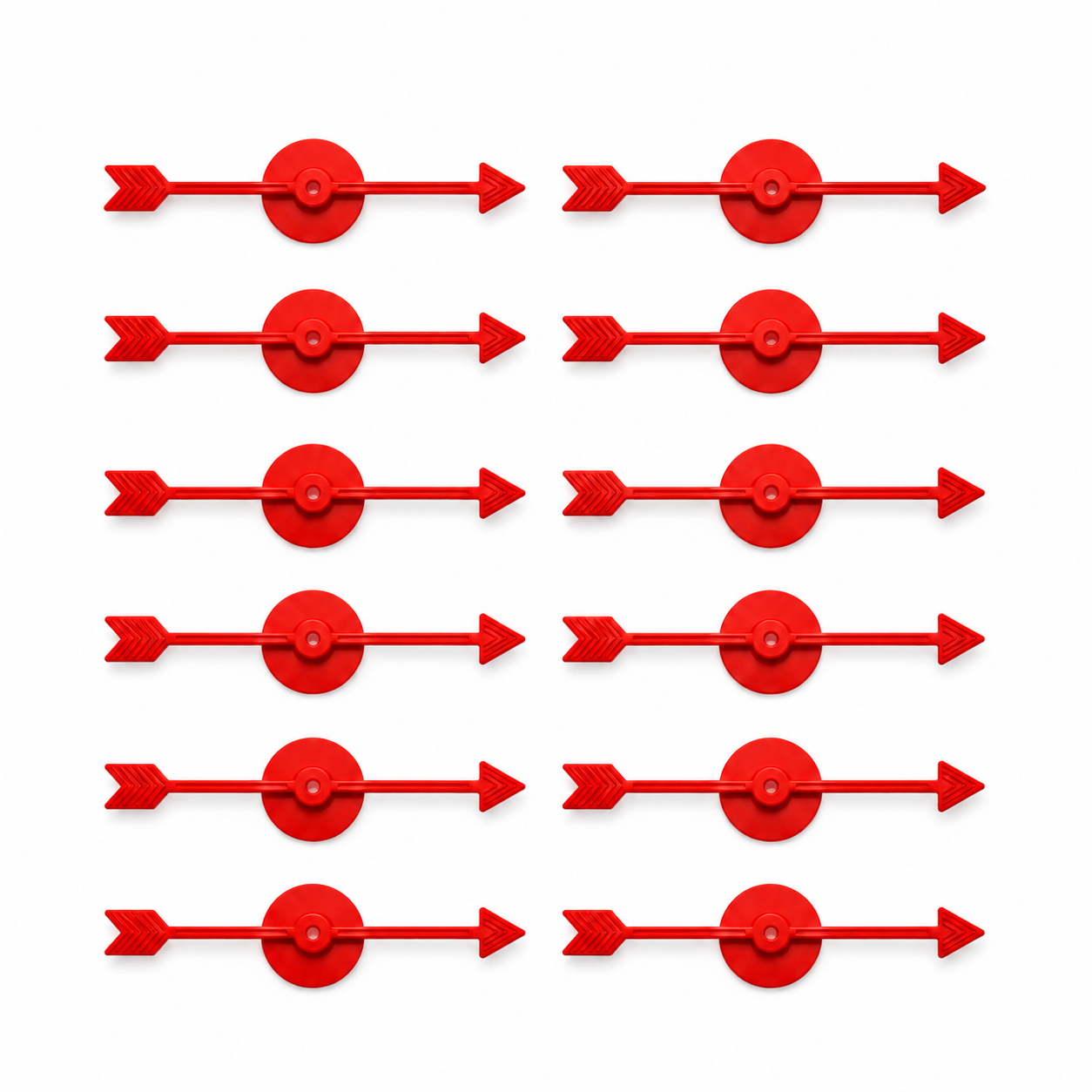 UNBOX TLM Red Spinner Arrows (Pack of 12) | Premium Spinner Arrows for Classrooms, Board Games, DIY Learning & Probability Experiments