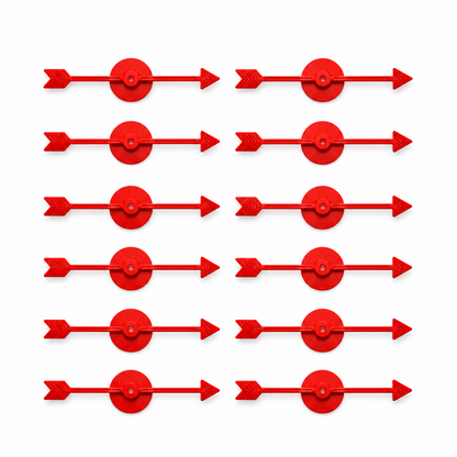 UNBOX TLM Red Spinner Arrows (Pack of 12) | Premium Spinner Arrows for Classrooms, Board Games, DIY Learning & Probability Experiments