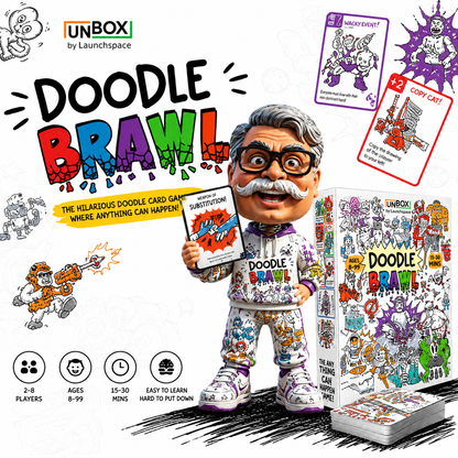 UNBOX Team Engagement Pack | Corporate Team Building Games Bundle | Endgame + Doodle Brawl + Z Strategy Cards