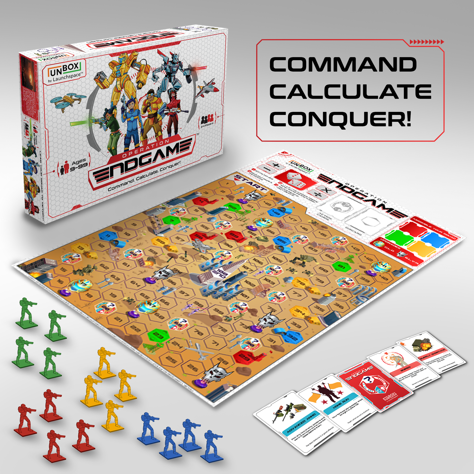OPERATION: Endgame - Play the smartest board game that turns math into strategy! - Unbox By Launchspace